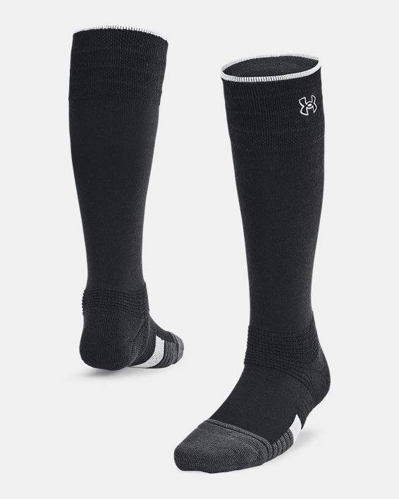 Women's UA Alto Over-The-Calf Socks in Black image number 0